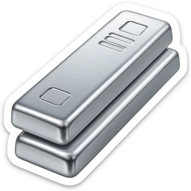 Create a silver bar that is visible in a small navigation bar for my jewellery shop website make it attractive for the navigation bar make it visible properly. Make the gold bar and silver similar or same in style sticker