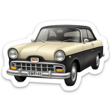 Vintage car sticker