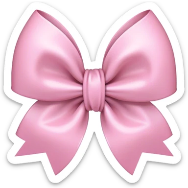 Light pink bows sticker