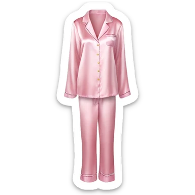 Light pink silk pyjamas set sticker