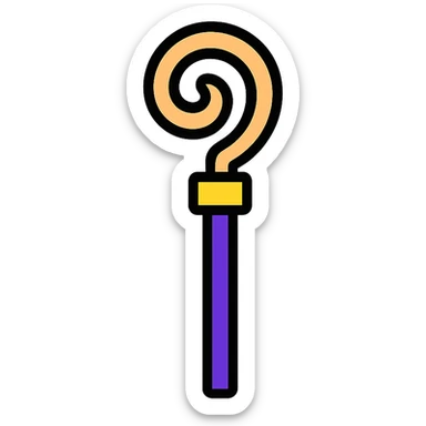 Priest staff sticker