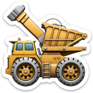 An Emoji of an AstecFT2650 Rock Crusher sticker