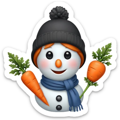 snowman with outfits  sticker