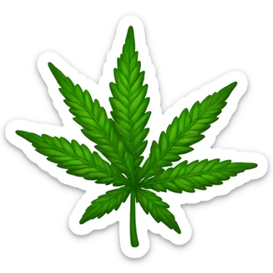marijuana plant sticker