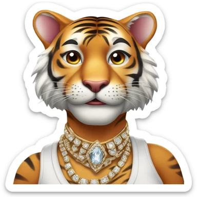 Diva tiger  sticker