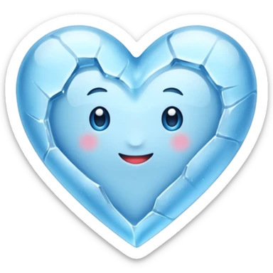 Corazón de hielo sticker