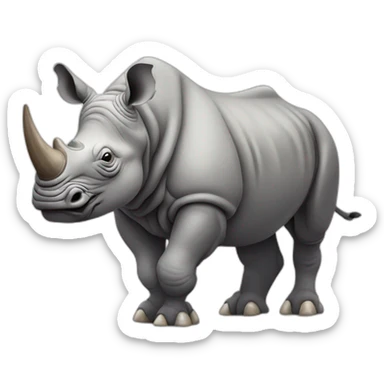 Rhino with five legs sticker