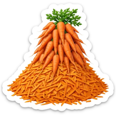 carrot grated sticker