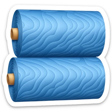 A roll of blue wallpaper  sticker