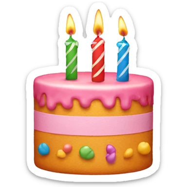 Birthday candles in the shape of 21 sticker