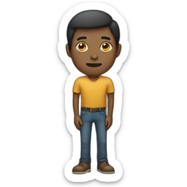 Man standing and wondering sticker