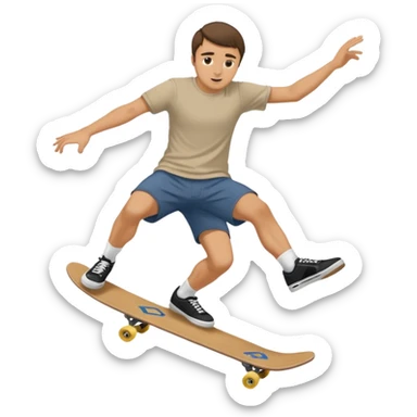 charlie Kirk doing a kickflip sticker