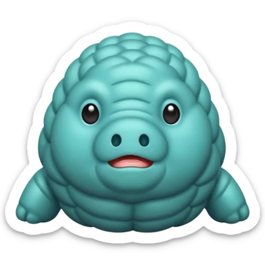 cute simple tardigrade emoji sticker
