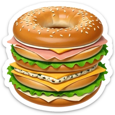 Bagel Sandwich sticker