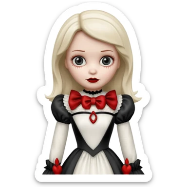 Annabelle doll from The Conjuring movie sticker