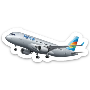 now i want a Airbus A318 Ponchi Airlines (gray colored) sticker