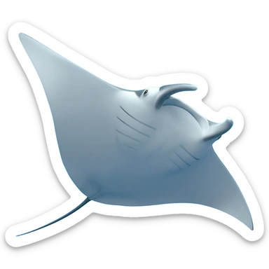 Manta ray sticker