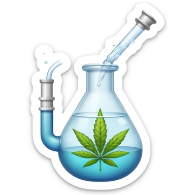 Weed bong sticker