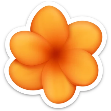 orange blossom sticker