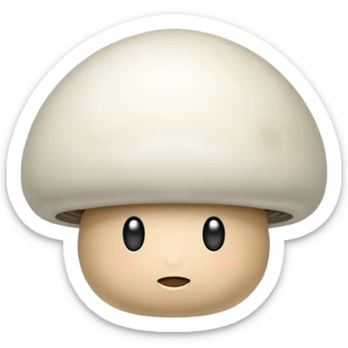 Button mushroom sticker