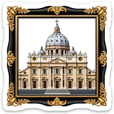 saint peter's church rome png style like  sticker