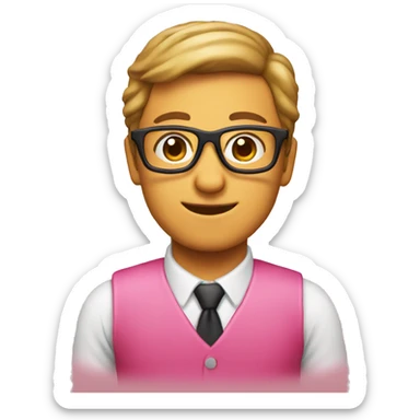 pink geek bar  sticker