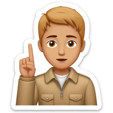 Kaz middle finger sticker