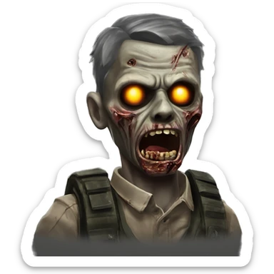 Call Of Duty Black Ops 2 Zombie sticker