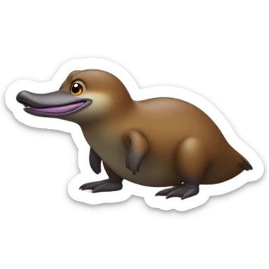 Pery the platypus sticker