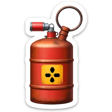 petrol canister sticker