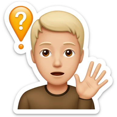 one person, exclamation mark, important to remember sticker