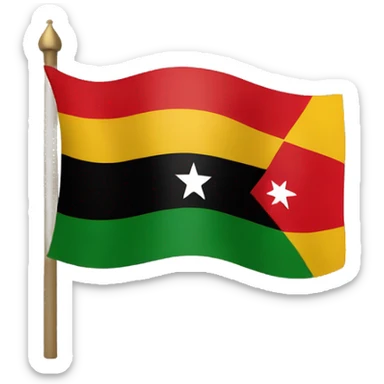 kurdistan flag with black on top red at bottom with sun in the middle  sticker