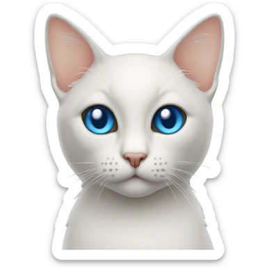 Siam Katze mit blauen Augen sticker