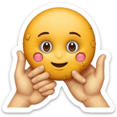 Devi creare un emoticon che sta per tirare uno schiaffo al contrario, cioè che colpisce con le nocche con la parte superiore della mano..e non con il palmo...ciò il verso opposto. sticker