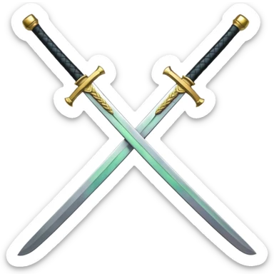 Las tres katanas de roronoa zoro sticker