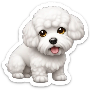 Bichon maltais terrorisée sticker