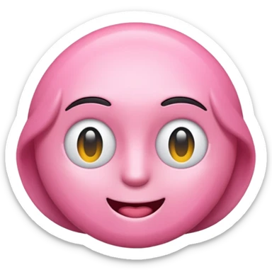 me haces un emoji de alerta en rosa tipo 3d ? te paso el código de color FDD2EF sticker