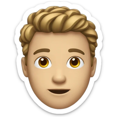 Un jeune homme qui est en retard  sticker