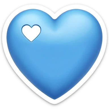 corazón azul sticker