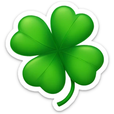 5 leaf clover sticker