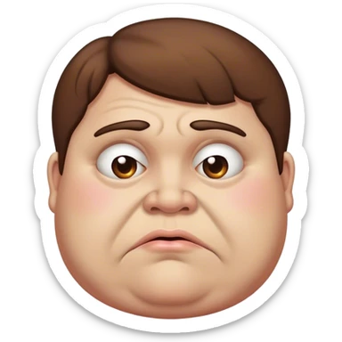 Ugly fat person who’s greasy sticker