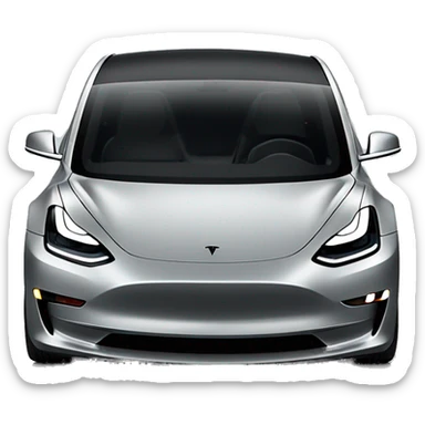 Tesla Model 3 Performance , back, no person, grey stealth  sticker