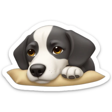Dormir chien sticker