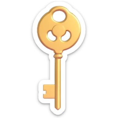 golden key sticker