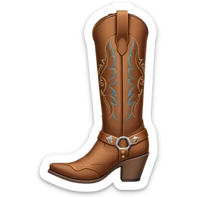 cowgirl boots sticker