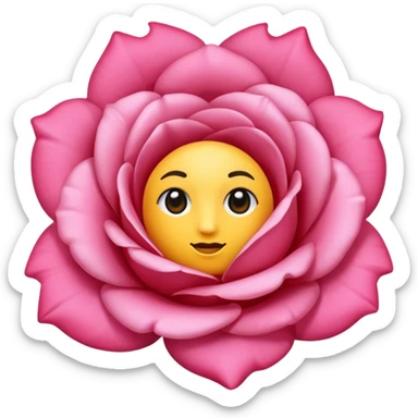 Rosa rosada sticker