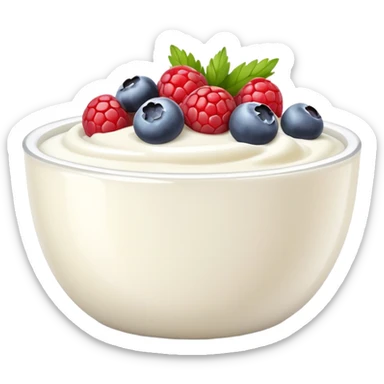 Yogurt bowl sticker