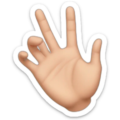 hand heart guy sticker