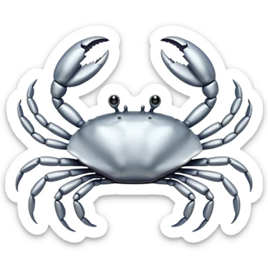 hair clip crab sticker