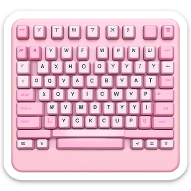Custom mechanical keyboard girly pink sticker